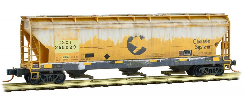 n scale weathered freight cars