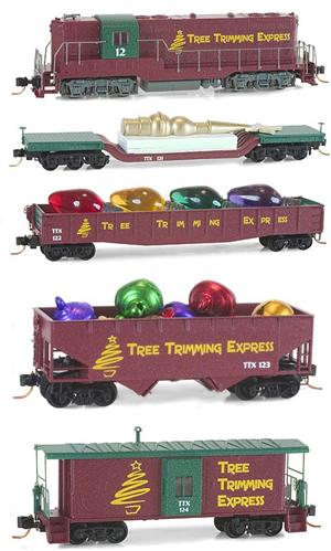 n scale christmas trains